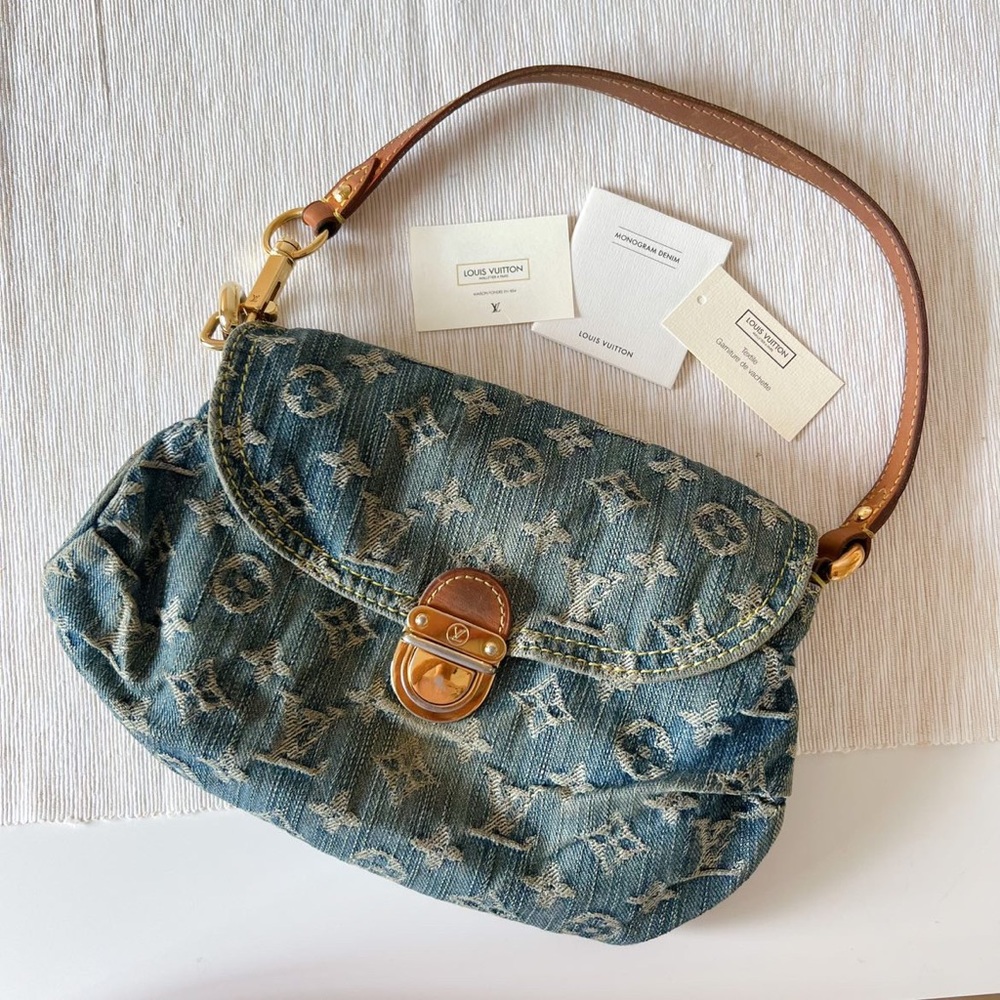 Louis Vuitton mini pleaty denim